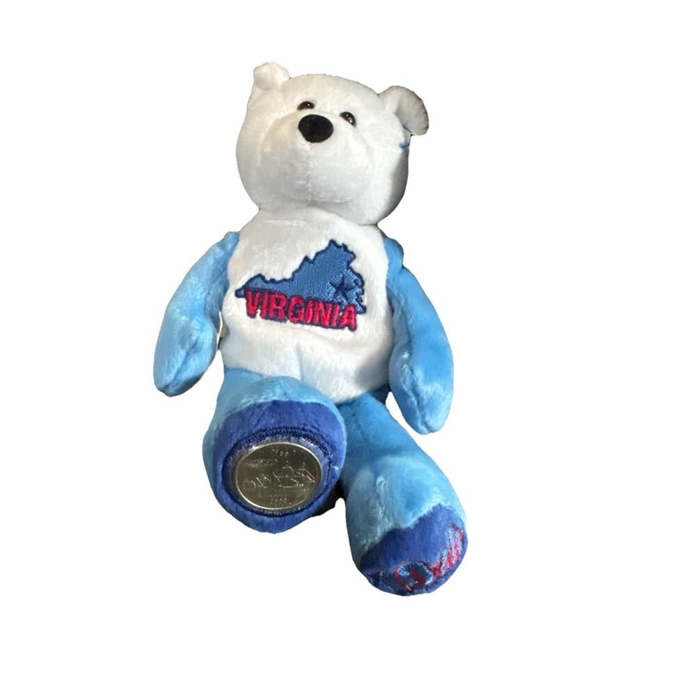 Limited Treasures VIRGINIA State Quarter Coin Bear With Tags 10th State
